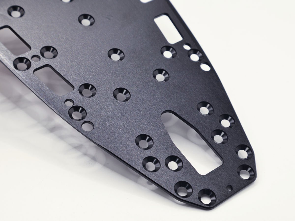 Detail Lightweight Aluminium Chassis - Awesomatix A800R Compatible (1.5mm)