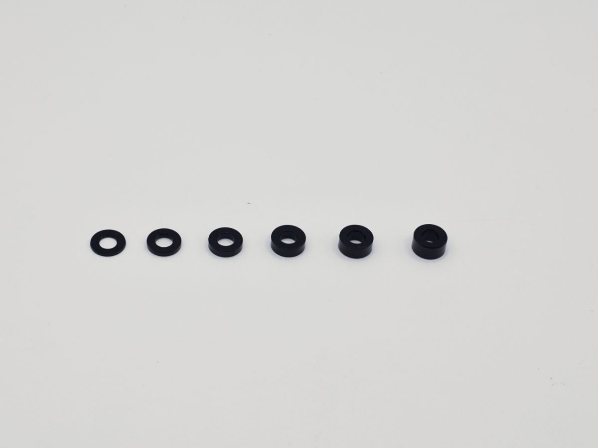 Precision Aluminum washer Black
