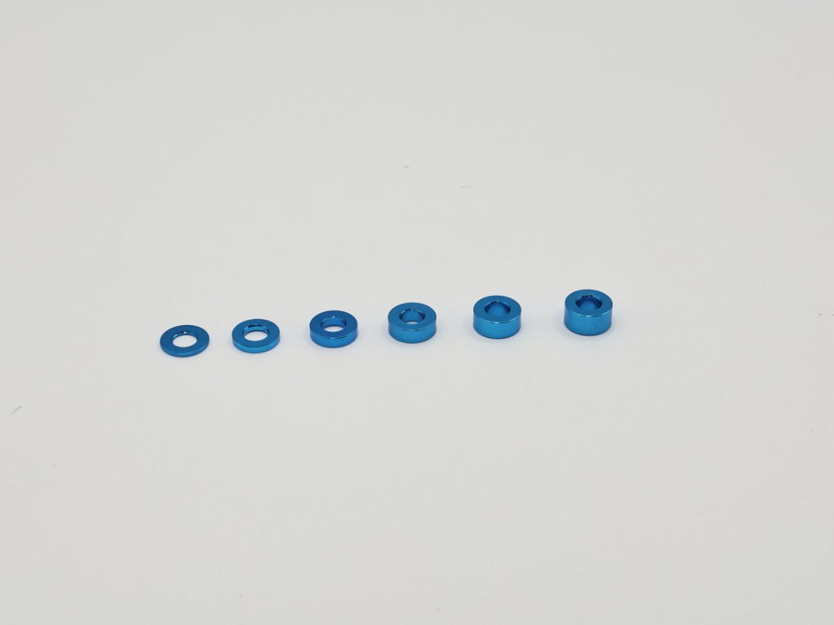 Precision Aluminum washer Blue