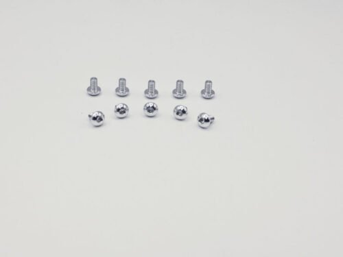 Precision Aluminum Screw M3x5mm - Silver Anodized (Round Head)