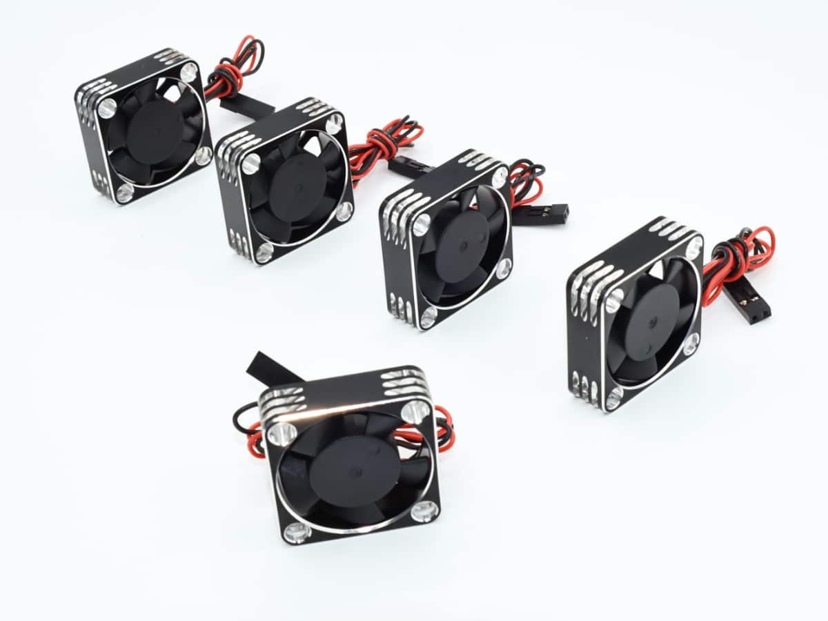 Ultra-High RPM Cooling Fan 20000 RPM - Silver Anodized Aluminium